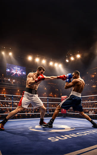 Boxing ring at Suncity Monarch