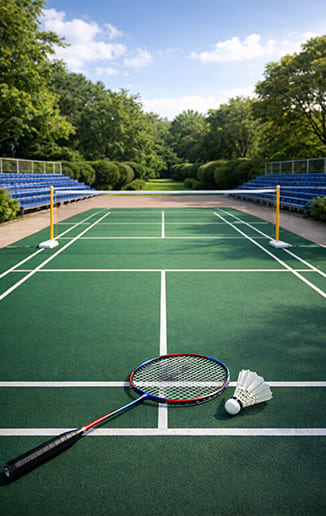 Badminton courts at Suncity Monarch